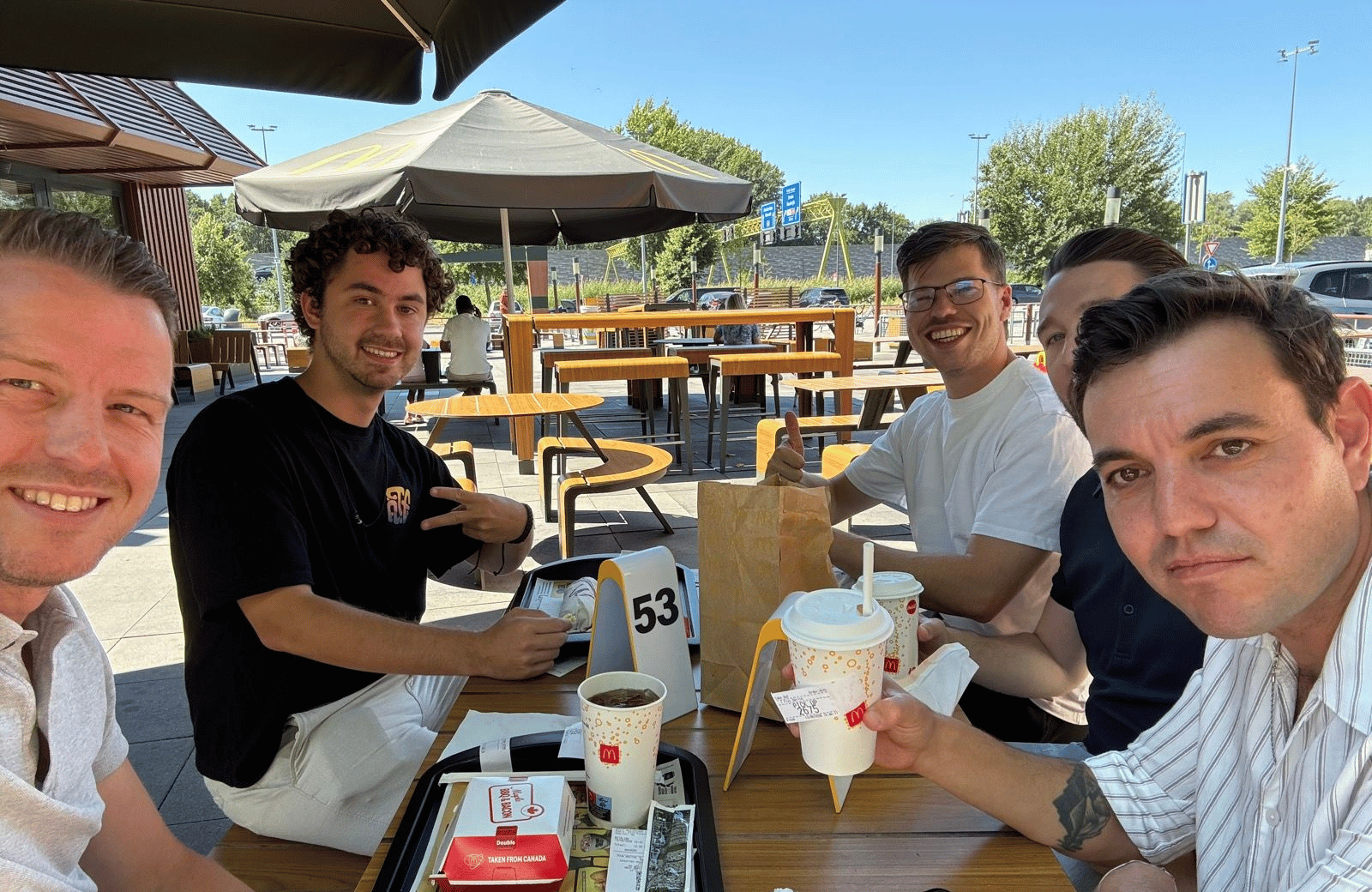 Mcdonalds Jeffrey Florian Gino Stijn Tommy